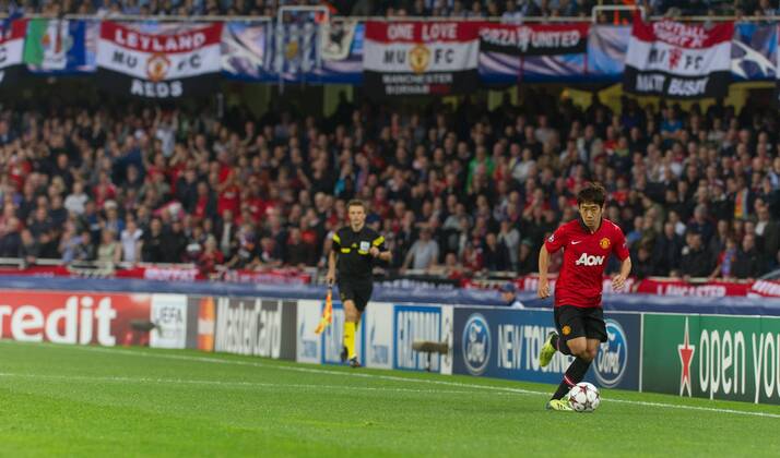 San Sebastian, Spain, 2013 11 05 Shinji Kagawa (26)(Manchester U) during the UEFA Champions League match between Real Sociedad San Sebastian and Manchester United (ManU) at Anoeta Stadium 
