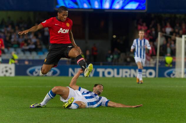 San Sebastian, Spain, 2013 11 05 during the UEFA Champions League match between Real Sociedad San Sebastian and Manchester United (ManU) at Anoeta Stadium 