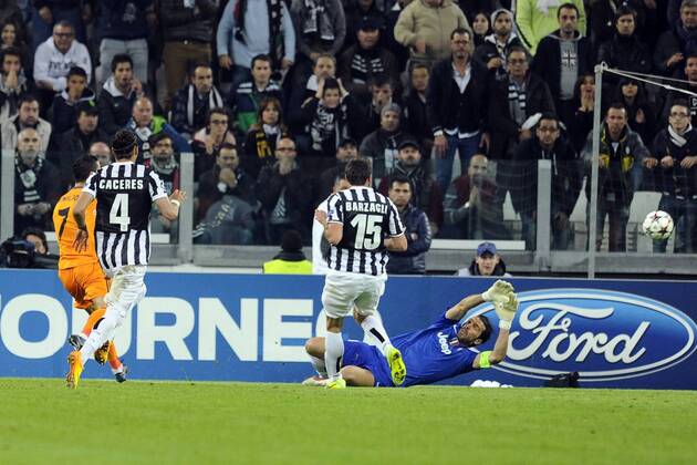 Mg Torino 05 11 2013 - Champions League Juventus Turin vs Real Madrid : Tor durch Cristiano Ronaldo 