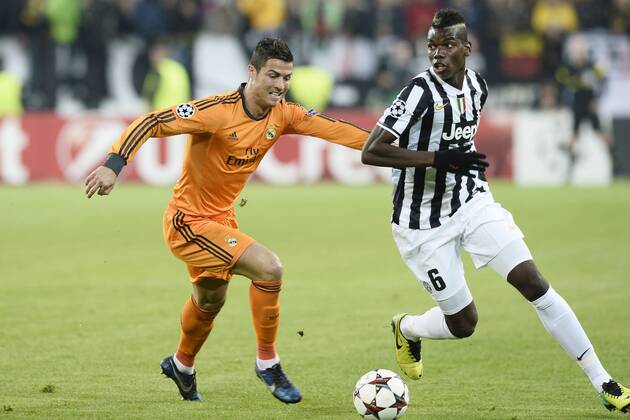Db Torino 05 11 2013 - Champions League Juventus Turin vs Real Madrid: Cristiano Ronaldo-Paul Pogba 