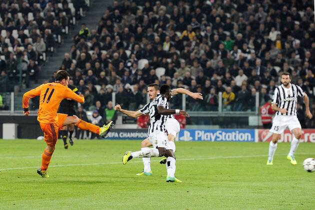 Db Torino 05 11 2013 - Champions League Juventus Turin vs Real Madrid: Tor durch Gareth Bale 