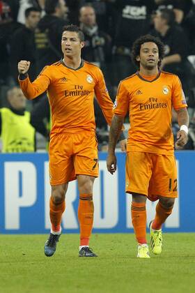 Cristiano Ronaldo Real Madrid, Goal Celebration Torino 05-11-2013 Juventus Stadium Football Calcio 2013 2014 Champions League Juventus Turin - Real Madrid MarcoxBertorello