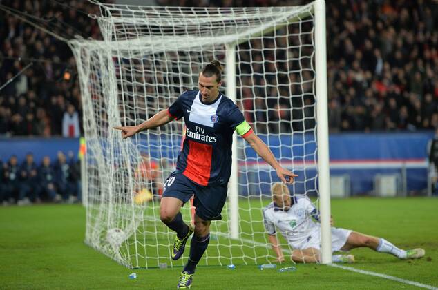 Tor durch Zlatan Ibrahimovic (psg) FOOTBALL : Paris Saint Germain (PSG) vs RSC Anderlecht - Champions League - 05 11 2013 AnthonyBIBARDFEP 