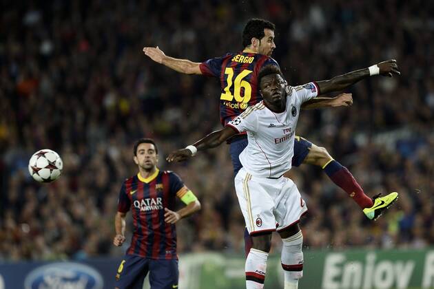 FC Barcelona (Barca) vs AC Milan fotoxDanielexBuffa Image Sport - Sergio Busquets-Sulley Ali Muntari 