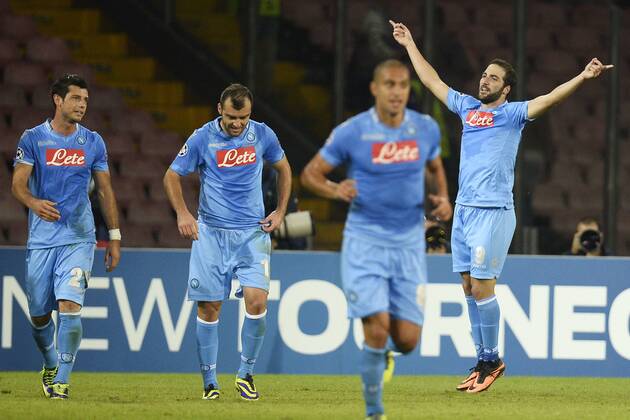Gonzalo Higuain Napoli, 06-11-2013 Champions League 2013 2014 Napoli SSC vs Olympique Marseille - Foto AndreaxStaccioli Insidefoto andreaxstaccioli