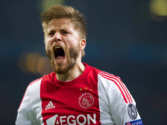 Lasse Schone of Ajax during the Champions League match between Ajax Amsterdam and Celtic FC on November 06, 2013 at the Amsterdam Arena in Amsterdam, The Netherlands. Ajax v Celtic FC UEFA Champions League 2013 2014 xVIxxIVx 1891398