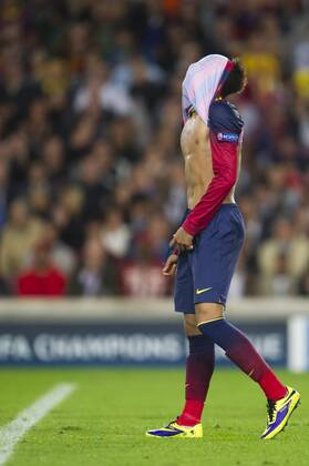 FC Barcelona s Neymar Santos Jr during a UEFA Champions League 2013-2014 match against AC Milan. November 6, 2013.  (20131106039)