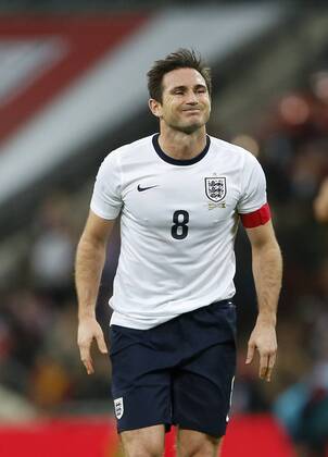 England s Frank Lampard looks on dejected - England v Chile - International Friendly - Wembley Stadium - London - England -15 11 2013 - Pic David Klein Sportimage EDITORIAL USE ONLY. No use with unauthorised audio, video, data, fixture lists, club league logos or live services. Online in-match use limited to 120 images, no video emulation. No use in betting, games or single club league player publications.
