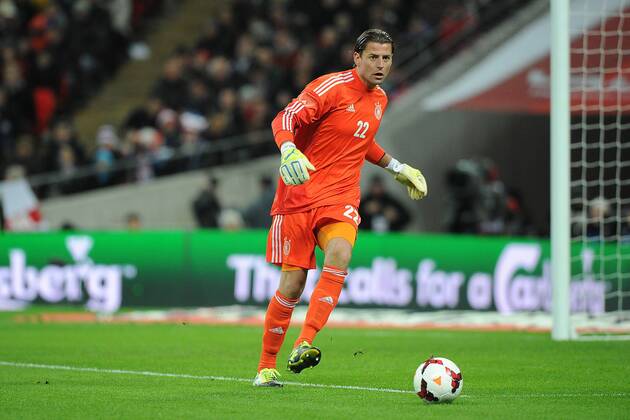 Fußball Länderspiel England - Deutschland am 19.11.2013 im Wembley-Stadion in London Roman Weidenfeller ( Deutschland )