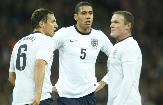Chris SMALLING, England 5 Phil JAGIELKA, England 6 Wayne ROONEY, England 10 Emotionen, enttäuscht, Enttäuschung, Frust, frustriert, Trauer ,traurig, verzweifelt, Verzweiflung ENGLAND - DEUTSCHLAND Deutsche Fussball Nationalmannschaft DFB, am 19.11.2013 in London, GBR Freundschaftsspiel