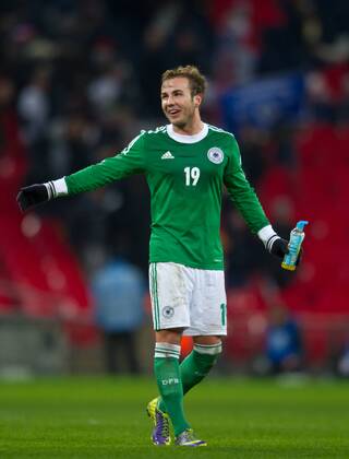 Mario GOETZE (GER) Fussball Länderspiel: England - Deutschland im Wembley Stadion in London, Grossbritannien am 19.11.2013,