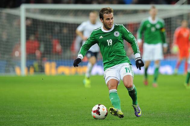 Fußball Länderspiel England - Deutschland am 19.11.2013 im Wembley-Stadion in London Mario Götze ( Deutschland )