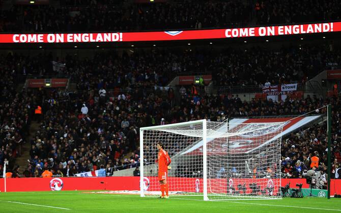 London , Fußball Länderspiel England vs. Deutschland Roman Weidenfelder ( GER )