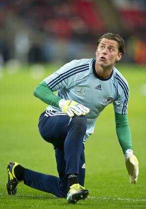 Torwart Roman WEIDENFELLER (GER) Fussball Länderspiel: England - Deutschland im Wembley Stadion in London, Grossbritanien am 19.11.2013,