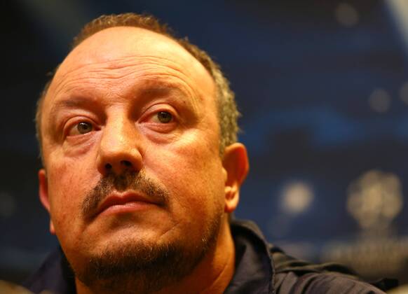 Montag 25.11.2013, Saison 2013 2014, UEFA Champions League, Pressekonferenz im Presseraum des Dortmunder Signal Iduna Parks vor dem Spiel zwischen dem BVB Borussia Dortmund und dem SSC Neapel, Rafael Benitez (Trainer, Neapel)