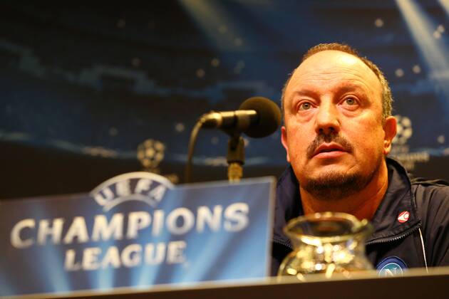 Montag 25.11.2013, Saison 2013 2014, UEFA Champions League, Pressekonferenz im Presseraum des Dortmunder Signal Iduna Parks vor dem Spiel zwischen dem BVB Borussia Dortmund und dem SSC Neapel, Rafael Benitez (Trainer, Neapel)