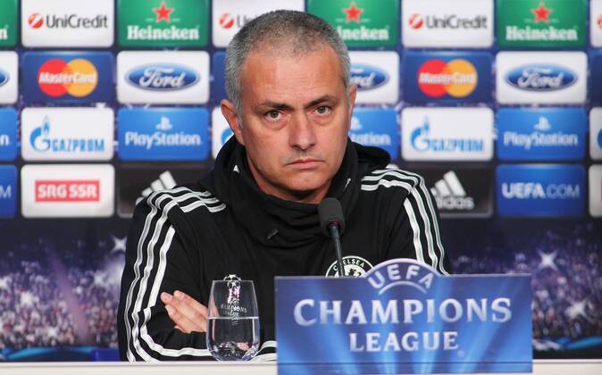 25.11.2013 Basel , St Jakob Park , SCHWEIZ, Saison 2013 2014 Herren Fussball UEFA Champions League Pressekonferenz Trainer Jose Mourinho (FC Chelsea) , Einzelbild , Portrait 