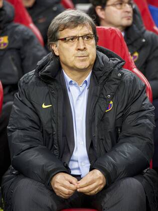 coach Gerardo Tata Martino of FC Barcelona during the Champions League match between Ajax Amsterdam and FC Barcelona on November 26, 2013 at the Amsterdam Arena in Amsterdam, The Netherlands. Ajax v FC Barcelona UEFA Champions League 2013 2014 xVIxxIVx 1924439