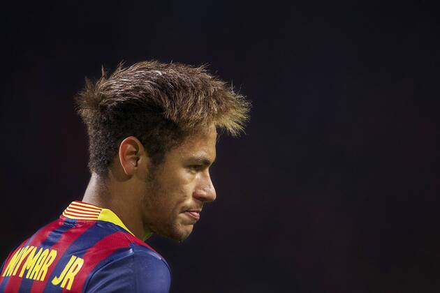 Neymar of FC Barcelona during the Champions League match between Ajax Amsterdam and FC Barcelona on November 26, 2013 at the Amsterdam Arena in Amsterdam, The Netherlands. Ajax v FC Barcelona UEFA Champions League 2013 2014 xVIxxIVx 1924881