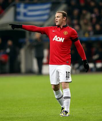 Leverkusen Fußball Champions League Bayer 04 Leverkusen vs. Manchester United FC, Wayne Rooney (MANU)
