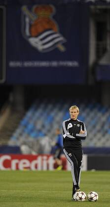UEFA CHAMPIONS LEAGUE - REAL SOCIEDAD San Sebastian - BAYER 04 LEVERKUSEN - SAMI HYYPIÄ Training Bayer 