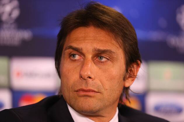 Juventus head coach Antonio Conte gives a press conference at the TT Arena Stadium in Istanbul on December 9, 2013, on the eve of the UEFA Champions League football match Galatasaray vs Juventus 