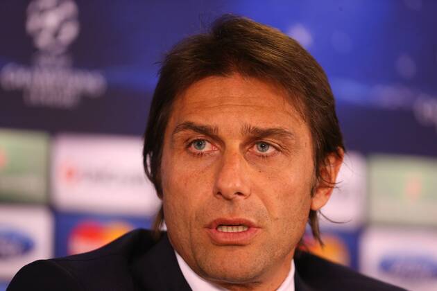 Juventus head coach Antonio Conte gives a press conference at the TT Arena Stadium in Istanbul on December 9, 2013, on the eve of the UEFA Champions League football match Galatasaray vs Juventus 