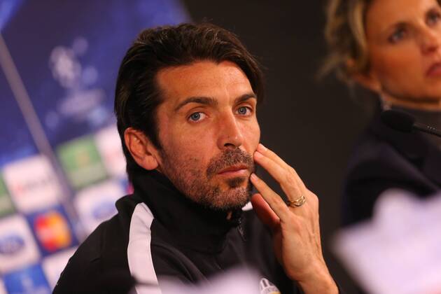 Juventus s goalkeeper Gianluigi Buffon gives a press conference at the TT Arena Stadium in Istanbul on December 9, 2013, on the eve of the UEFA Champions League football match Galatasaray vs Juventus 