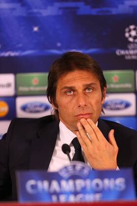 Juventus head coach Antonio Conte gives a press conference at the TT Arena Stadium in Istanbul on December 9, 2013, on the eve of the UEFA Champions League football match Galatasaray vs Juventus 