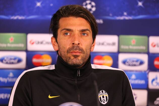 Juventus s goalkeeper Gianluigi Buffon gives a press conference at the TT Arena Stadium in Istanbul on December 9, 2013, on the eve of the UEFA Champions League football match Galatasaray vs Juventus 