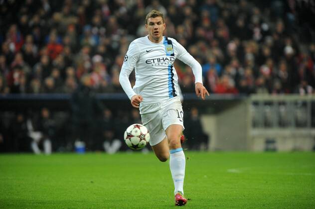 Edin DZEKO (Manchester City), Freisteller Bayern München - Manchester City, Champions League, Vorrunde, 10.12.2013 Foto: EIBNER
