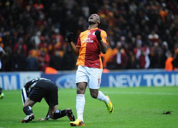UEFA Champions League group B match between Galatasaray Istanbul and Juventus at Turk Telekom Arena Stadium on December 10, 2013 in Istanbul, Turkey. Pictured: Didier Drogba of Galatasaray. 