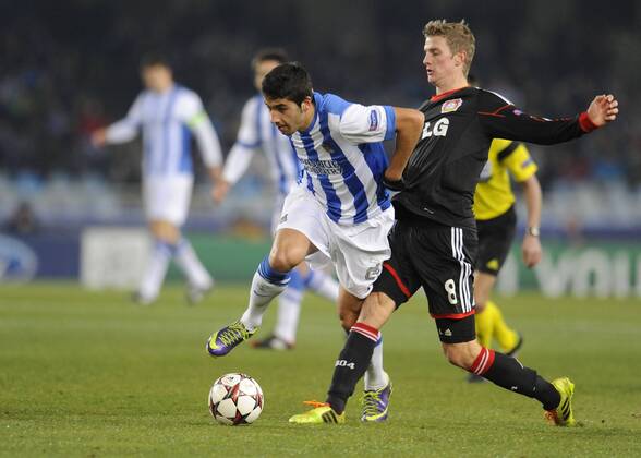 UEFA CHAMPIONS LEAGUE - REAL SOCIEDA SAN SEBASTIAN - BAYER 04 LEVERKUSEN -- JOSE ANGEL - Lars BENDER 