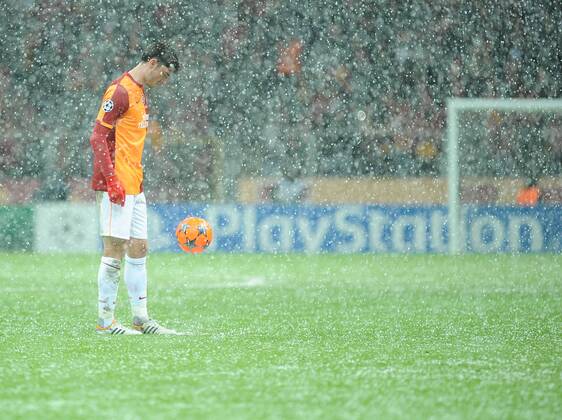 UEFA Champions League group B match between Galatasaray Istanbul and Juventus at Turk Telekom Arena Stadium on December 10, 2013 in Istanbul, Turkey. Pictured: Albert Riera of Galatasaray. 