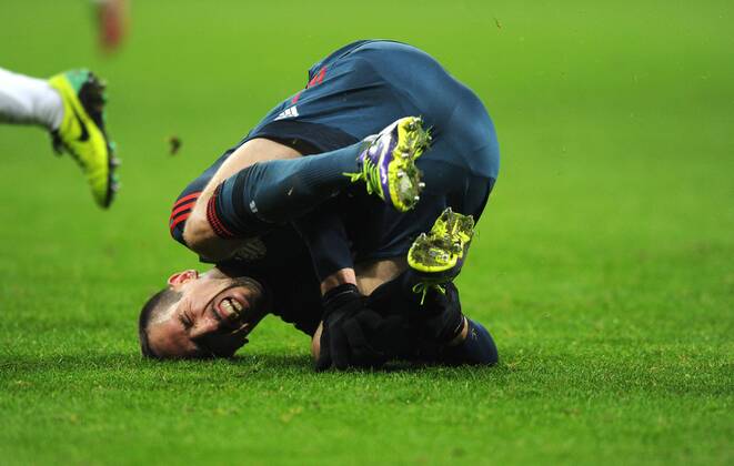 10-12-2013, Fussball, Saison 2013-2014, UEFA Champions League, Vorrunde, FC Bayern München - Manchester City, Franck Ribery (Bayern München)