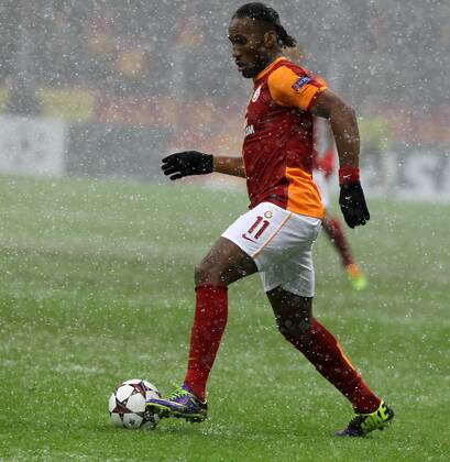 UEFA Champions League group B match between Galatasaray Istanbul and Juventus Torino at Turk Telekom Arena Stadium on December 11, 2013 in Istanbul. Pictured: Didier Drogba of Galatasaray. 