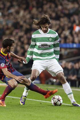 11 12 2013, Champions League group H, BARCELONA: Martin Montoya - Giorgios Samaras FC Barcelona (Barca) - Celtic Glasgow, Liga de Campeones en el Estadio del Camp Nou in Barcelona, (Photo: MikelxTriguerosxUrbanandSportxCordonxPress) 