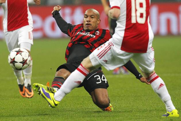 Nigel De Jong Milan, Milano 11-12-2013, Stadio Giuseppe Meazza, Football Calcio 2013 2014, Champions League, Milan - Ajax, Foto Marco Bertorello Insidefoto MarcoxBertorello