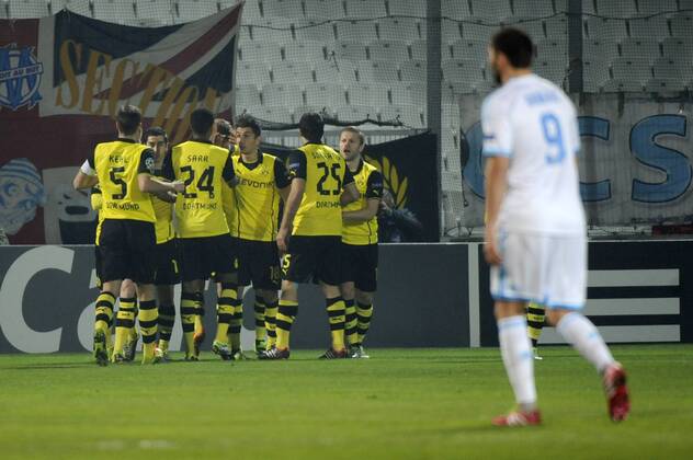 Robert Lewandowski (BOR) FOOTBALL : Marseille vs Dortmund - Champions League - 11 12 2013 xFranckPennantx 