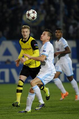 Florian Thauvin (OM) FOOTBALL : Marseille vs Dortmund - Champions League - 11 12 2013 xFranckPennantx 