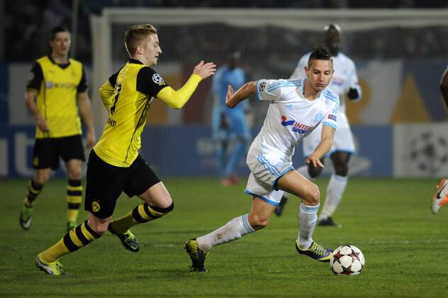 Florian Thauvin (OM) FOOTBALL : Marseille vs Dortmund - Champions League - 11 12 2013 xFranckPennantx 