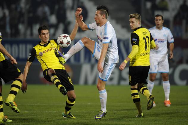 Florian Thauvin (OM) FOOTBALL : Marseille vs Dortmund - Champions League - 11 12 2013 xFranckPennantx 