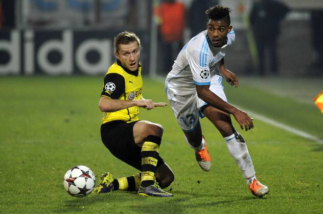 Mario Lemina (OM) FOOTBALL : Marseille vs Dortmund - Champions League - 11 12 2013 xFranckPennantx 