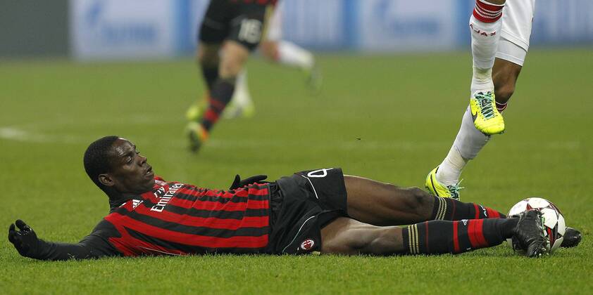 Mario Balotelli Milan, Milano 11-12-2013, Stadio Giuseppe Meazza, Football Calcio 2013 2014, Champions League, Milan - Ajax, Foto Marco Bertorello Insidefoto MarcoxBertorello