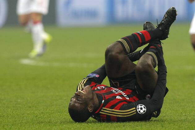 Mario Balotelli Milan, Milano 11-12-2013, Stadio Giuseppe Meazza, Football Calcio 2013 2014, Champions League, Milan - Ajax, Foto Marco Bertorello Insidefoto MarcoxBertorello