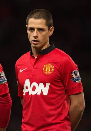 Javier Hernandez (Chicharito) of Manchester United - Manchester United (ManU) vs. Swansea City - FA Cup Third Round - Old Trafford - Manchester - 05 01 2014 EDITORIAL USE ONLY. No use with unauthorised audio, video, data, fixture lists, club league logos or live services. Online in-match use limited to 120 images, no video emulation. No use in betting, games or single club league player publications.