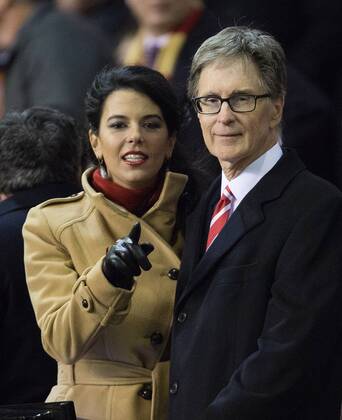 Liverpool owner John W Henry and wife - Liverpool FC vs. Aston Villa - Barclays Premier League - Anfield - Liverpool - 18 01 2014 Pic PhilipxOldham Sportimage EDITORIAL USE ONLY. No use with unauthorised audio, video, data, fixture lists, club league logos or live services. Online in-match use limited to 120 images, no video emulation. No use in betting, games or single club league player publications.