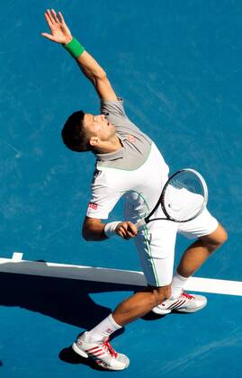 TENNIS - ATP, Australian Open 2014 MELBOURNE,AUSTRALIEN,19.JAN.14 - TENNIS - ATP Tennis Herren World Tour, Grand Slam, Australian Open. Bild zeigt Novak Djokovic (SRB).