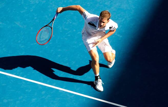 TENNIS - ATP, Australian Open 2014 MELBOURNE,AUSTRALIEN,19.JAN.14 - TENNIS - ATP Tennis Herren World Tour, Grand Slam, Australian Open. Bild zeigt Florian Mayer (GER).