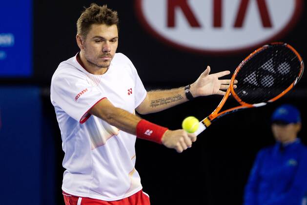 TENNIS - ATP, Australian Open 2014 MELBOURNE,AUSTRALIEN,19.JAN.14 - TENNIS - ATP Tennis Herren World Tour, Grand Slam, Australian Open. Bild zeigt Stanislas Wawrinka (SUI).